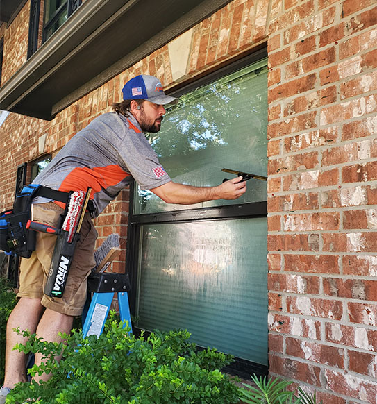 Professional exterior window cleaning