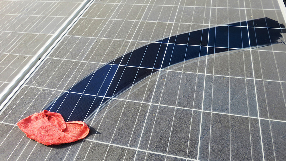 Reliable solar panel cleaning